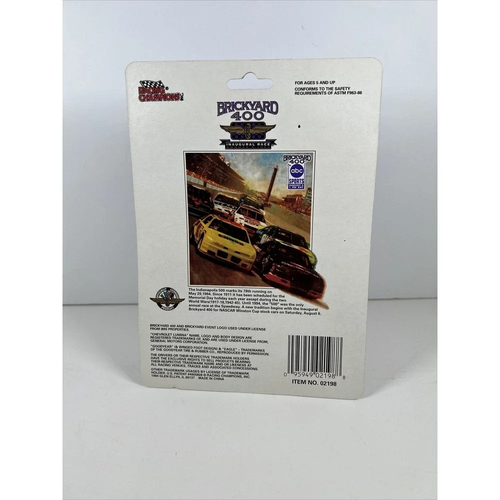 Sealed Rare Racing Champions Brickyard 400 Inaugural Race 1994 1:64 Die Cast (6)